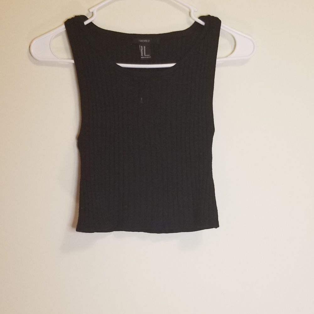 Black crop top